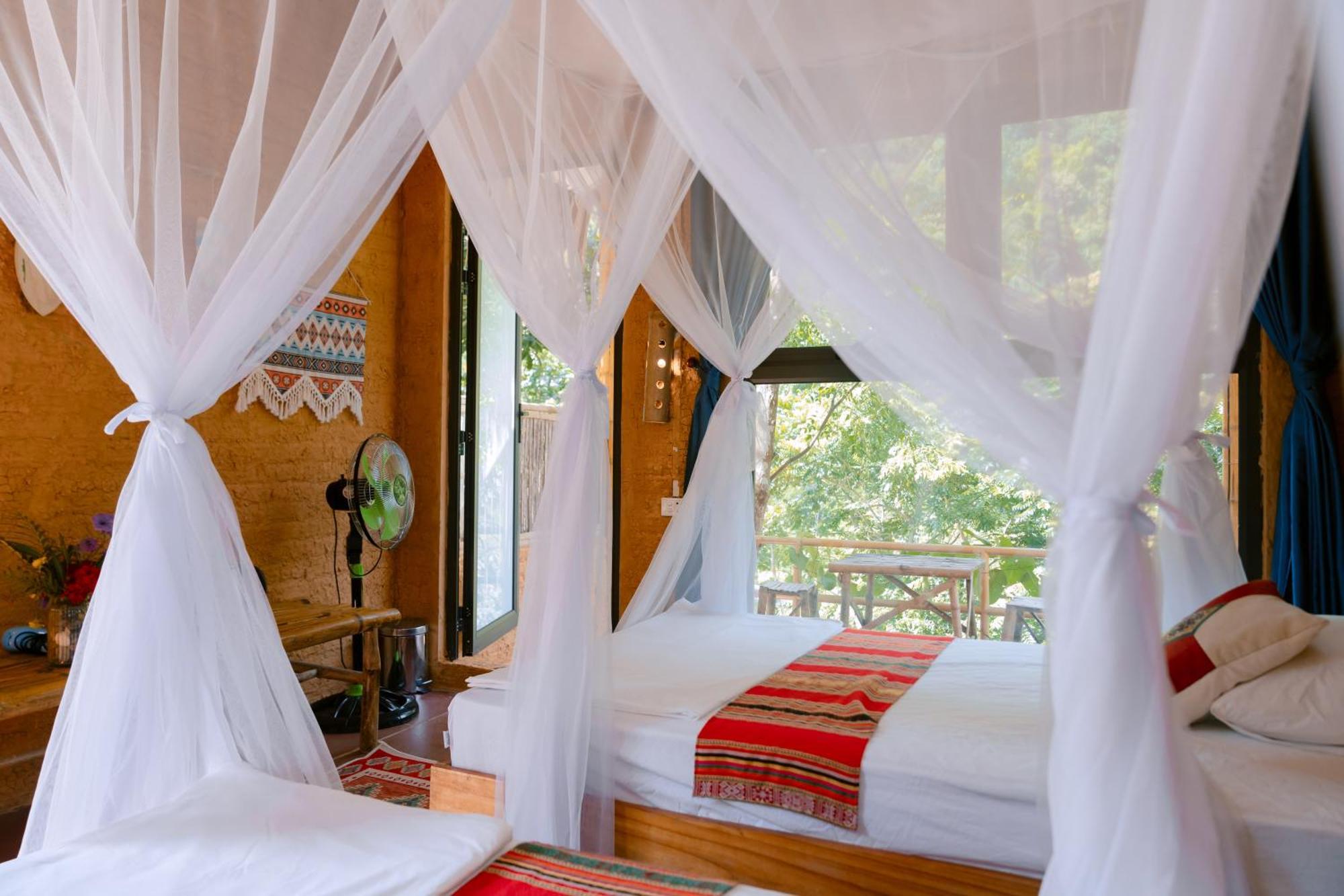 Pu Luong Homestay & Tours Huong Ba Thuoc Ngoại thất bức ảnh